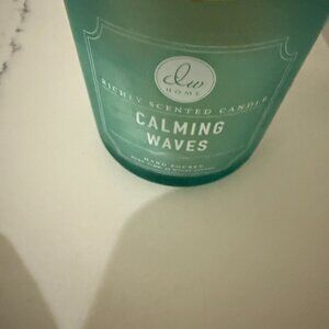 GENTLY USED DW HOME CALMING WAVES RICHLY SCENTED CANDLE /W LIMITED BATCH GOLD